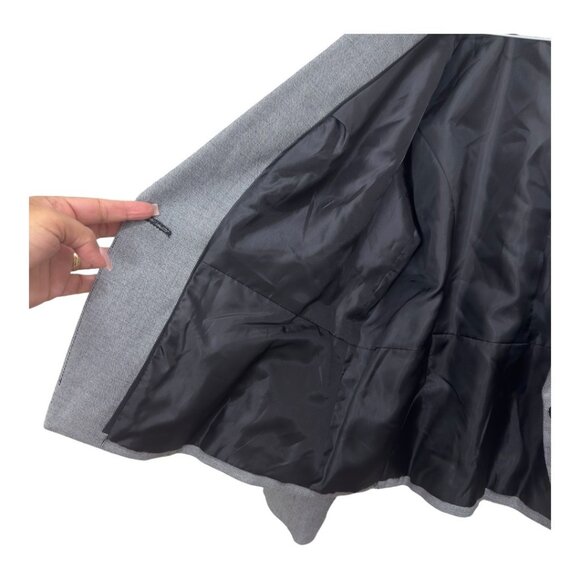 WORTHINGTON Women SZ 14 Gray One Button Front Career Suit Jacket Business Casua - Picture 5 of 13